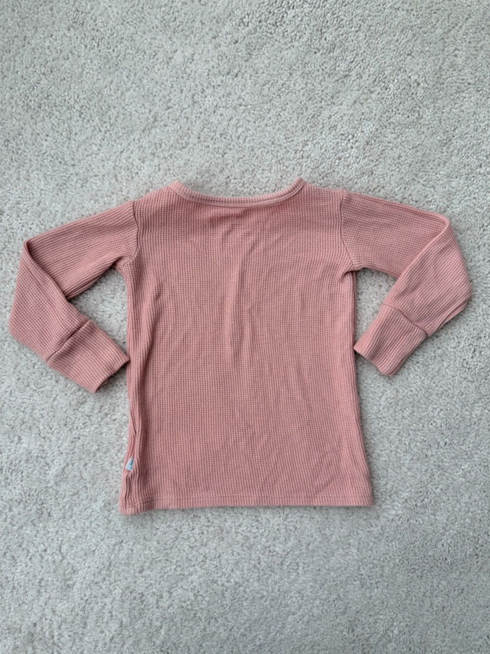 Posh Peanut Dusty Rose Waffle Knit Pajama Set - Picture 7 of 14